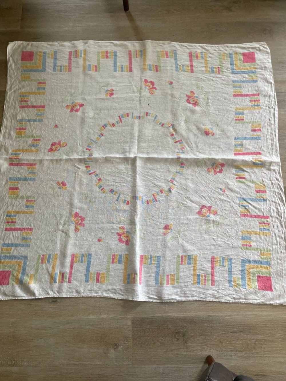 Vintage Linen Tablecloth